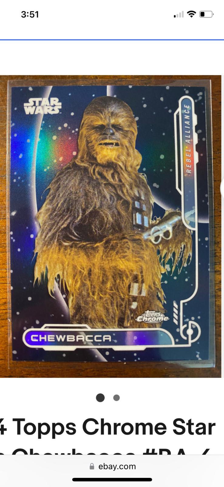 Chewbacca [Rebel Alliance] #RA-4 Star Wars 2024 Topps Chrome Galactic Civil War