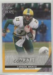 Carson Wentz [Gold] Football Cards 2016 Leaf Draft Prices