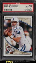 Peyton Manning Football Cards 2009 Upper Deck Heroes Prices