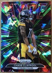 Chase Claypool [Green Ice Prizm] Football Cards 2021 Panini Prizm Hype Prices