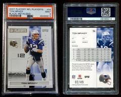 Tom Brady [Black Metalized] #56 Football Cards 2007 Playoffs NFL Prices