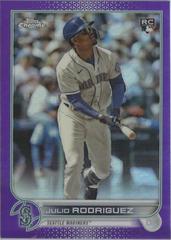 Julio Rodriguez [Purple] Baseball Cards 2022 Topps Chrome Update Prices
