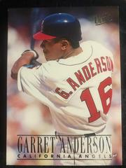 Garret Anderson #25 Baseball Cards 1996 Ultra Prices