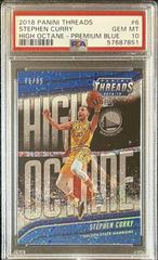 Stephen Curry [Premium Blue] #6 Basketball Cards 2018 Panini Threads High Octane Prices