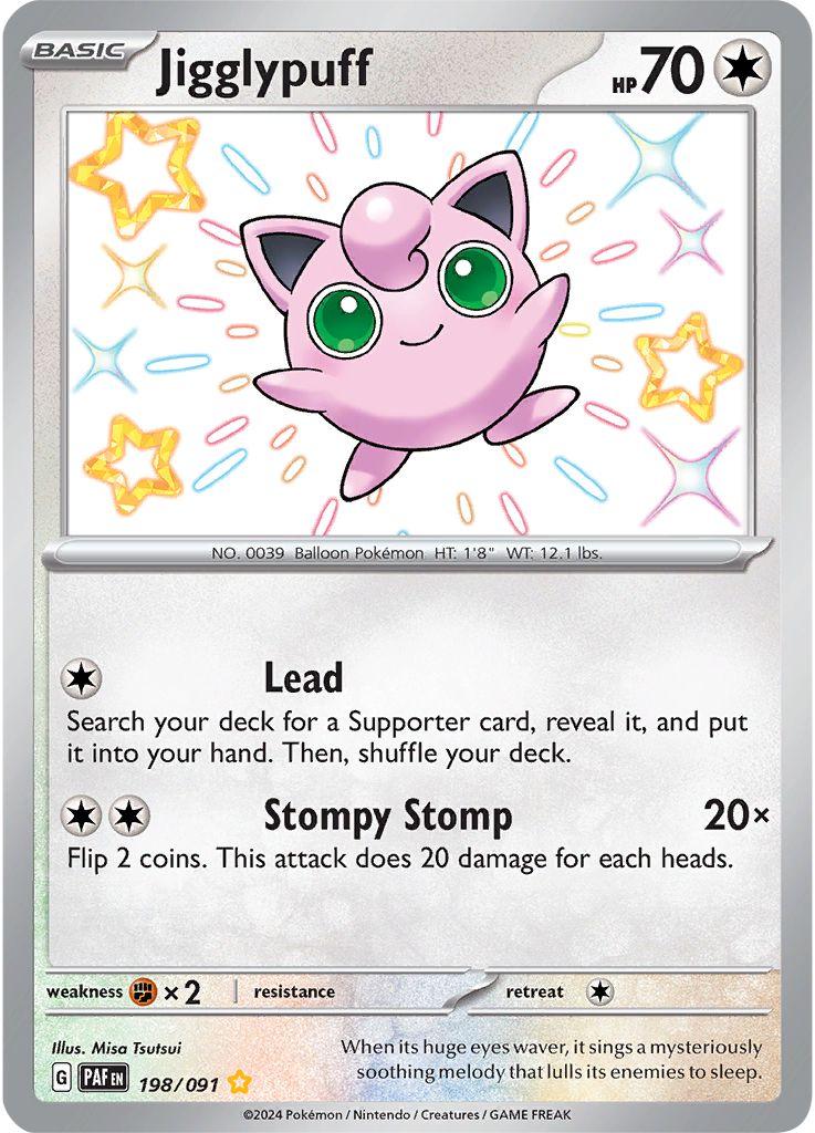 Jigglypuff Holo Prices Pokemon Paldean Fates Pokemon Cards