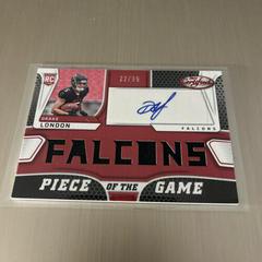 Drake London [Red] Football Cards 2022 Panini Certified Piece of the Game Signatures Prices