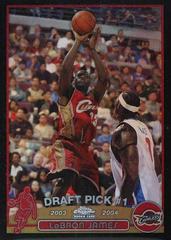 LeBron James [Black Refractor] Basketball Cards 2003 Topps Chrome Prices