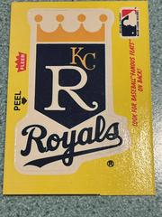 Royals Emblem  | Kansas City Royals Baseball Cards 1987 Fleer Team Stickers