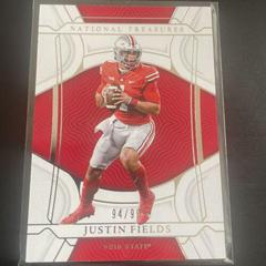 Justin Fields #8 Football Cards 2022 Panini National Treasures Collegiate Prices