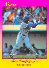 Ken Griffey Jr. [Career Info] #178 Baseball Cards 1990 Star Nova Edition Prices