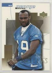 George Wilson Football Cards 2004 Upper Deck Finite Prices