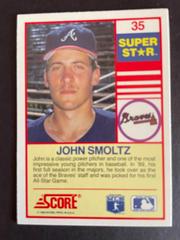 Superstar | John Smoltz Baseball Cards 1990 Score Superstars