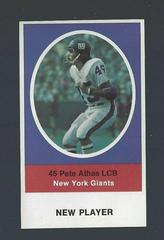 Pete Athas Football Cards 1972 Sunoco Stamps Update Prices