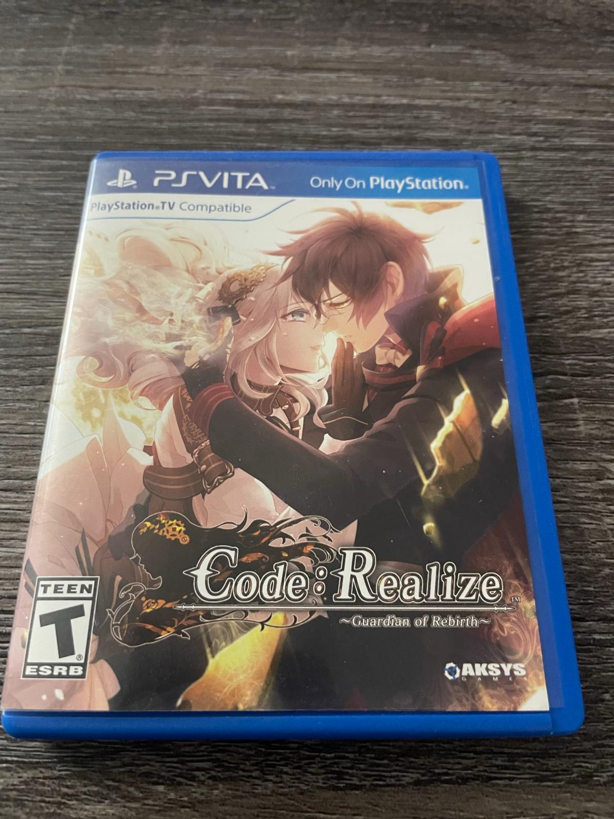 Code Realize Guardian of Rebirth Item, Box, and Manual Playstation Vita