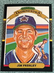 Jim Presley [Diamond Kings] Baseball Cards 1987 Donruss Prices