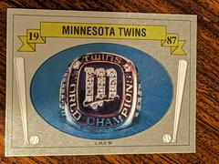 Minnesota Twins 1987 Baseball Cards 1990 Panini Stickers Prices