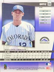 Rear | Jose Ortiz Baseball Cards 2002 Donruss Best of Fan Club