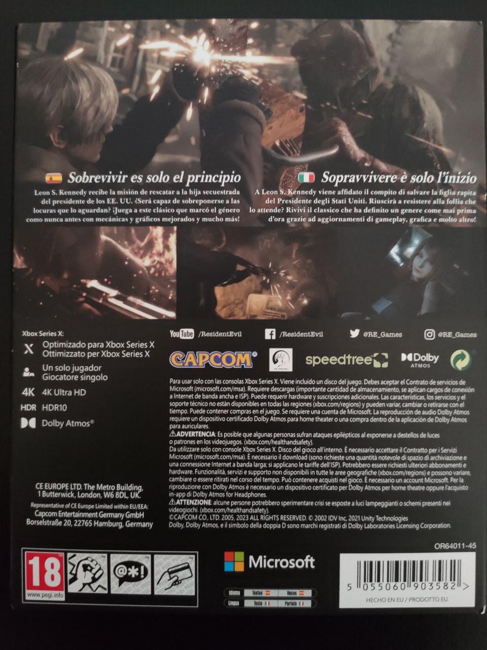 Resident Evil 4 Remake [Steelbook Edition] Prices PAL Xbox Series X ...