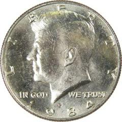 1984 D Coins Kennedy Half Dollar Prices