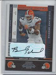 Braylon Edwards [Preview Ticket Autograph Green] Football Cards 2005 Playoff Contenders Prices
