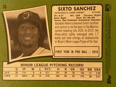 Rear | Sixto Sanchez Baseball Cards 2020 Topps Heritage Minor League