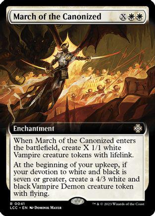 March of the Canonized [Extended Art] #41 Magic Lost Caverns of Ixalan Commander