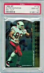 Clyde Simmons [Die Cut] #115 Football Cards 1994 SP Prices