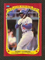 Pedro Guerrero #47 Baseball Cards 1986 Fleer Star Stickers Prices