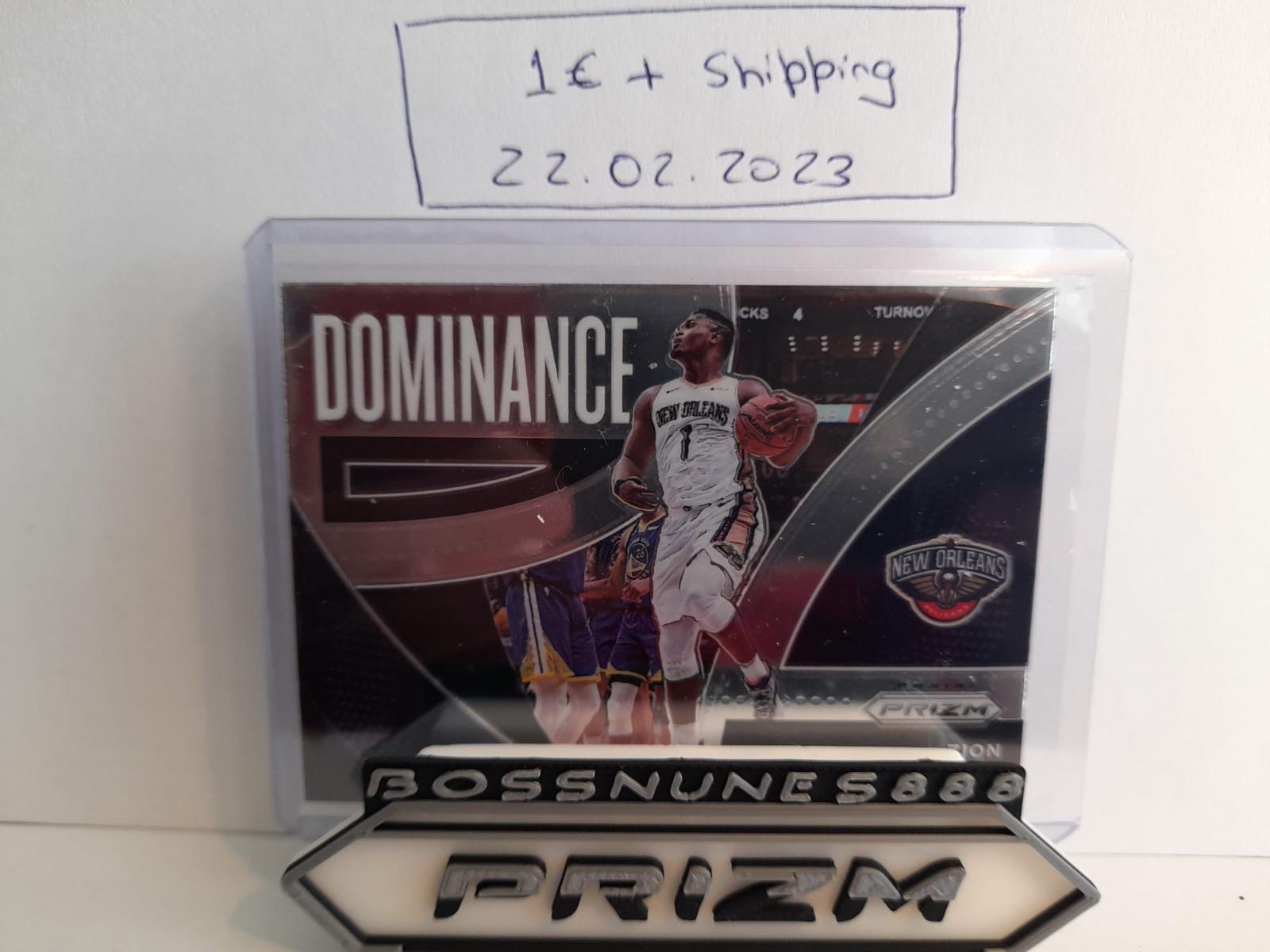 Zion Williamson Ungraded 2021 Panini Prizm Dominance