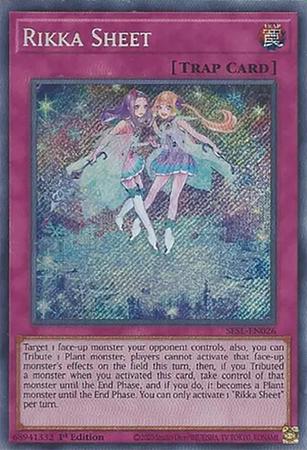 Rikka Sheet SESL-EN026 YuGiOh Secret Slayers