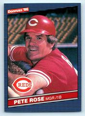 Pete Rose #62 Baseball Cards 1986 Donruss Prices