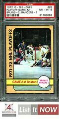 Playoff Game #2 [Bruins 2, Rangers 1] Hockey Cards 1972 O-Pee-Chee Prices