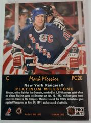 Backside | Mark Messier  [Premium] Hockey Cards 1992 Pro Set