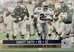 Emmitt Smith [Offensive Rookie of the Year] #800 Football Cards 1990 Pro Set Prices