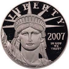 2007 W [PROOF] Coins $100 American Platinum Eagle Prices