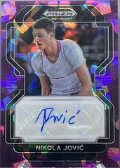 Nikola Jovic [Purple Ice] #DP-JOV Basketball Cards 2022 Panini Prizm Draft Picks Autographs Prices