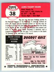 Back | Jim Hearn Baseball Cards 1991 Topps Archives 1953