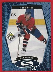 Saku Koivu [Blue] #SQ8 Hockey Cards 1998 UD Choice Starquest Prices