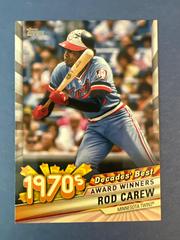 Rod Carew #DB-36 Baseball Cards 2020 Topps Decades' Best Prices
