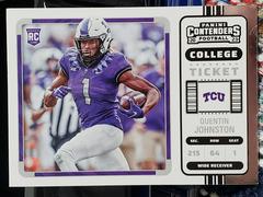 Quentin Johnston #12 Football Cards 2023 Panini Chronicles Draft Picks Contenders College Ticket Prices
