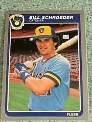 Bill Schroeder #594 Baseball Cards 1985 Fleer Prices