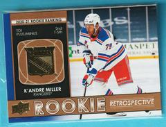 K'Andre Miller Hockey Cards 2021 Upper Deck Rookie Retrospective Prices
