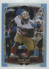 Frank Gore [Blue Wave Refractor] #1 Football Cards 2014 Topps Chrome Prices