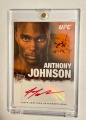 Anthony Johnson [Red] #FA-AJ Ufc Cards 2010 Topps UFC Autographs Prices