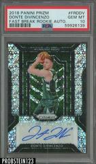 Donte DiVincenzo Basketball Cards 2018 Panini Prizm Fast Break Rookie Autographs Prices