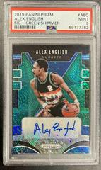 Alex English [Green Shimmer] Basketball Cards 2019 Panini Prizm Signatures Prices
