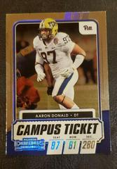 Aaron Donald [Campus Ticket] #80 Football Cards 2021 Panini Contenders Draft Picks Prices