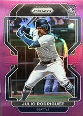 Julio Rodriguez [Purple Prizm] #40 Baseball Cards 2022 Panini Prizm Prices