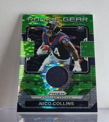 Nico Collins [Neon Green Pulsar] Football Cards 2021 Panini Prizm Rookie Gear Prices