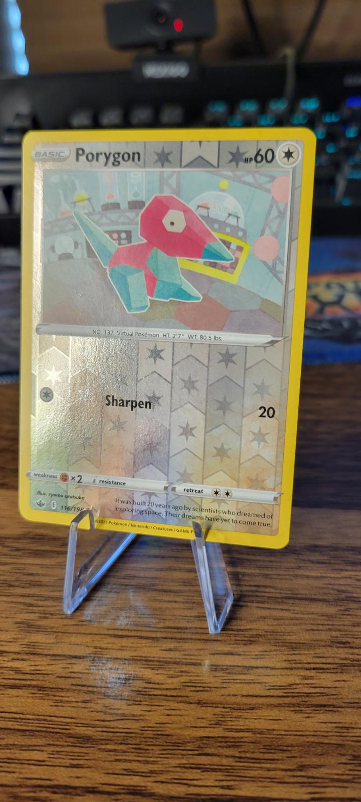 Porygon Reverse Holo Ungraded Pokemon Chilling Reign